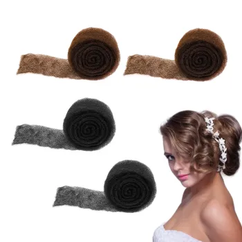 Black Hair Filler Bun Maker - Volume Bumps Styling Tool Accessories