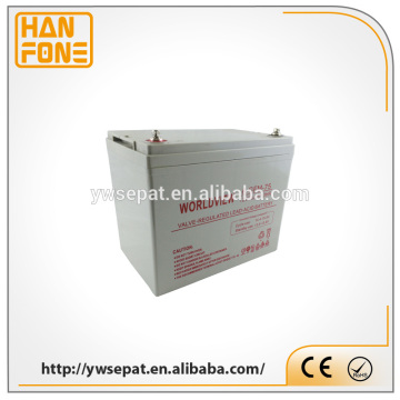 Rechargeable Deep Cycle ACID 12v 75Ah Solar Battery