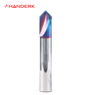 4-Flute 90 Degree Nano-Coated Carbide End Mill for Creating V-Grooves