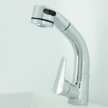 Chromed Pull Out Button Single-Handle Single-Lever Faucet