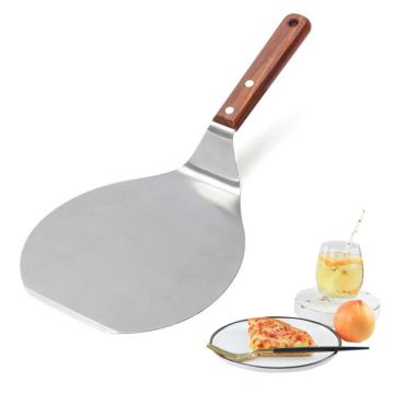 Hot Sale Eco-friendly Kitchenware: Wooden Handle Large Round Pizza Shovel