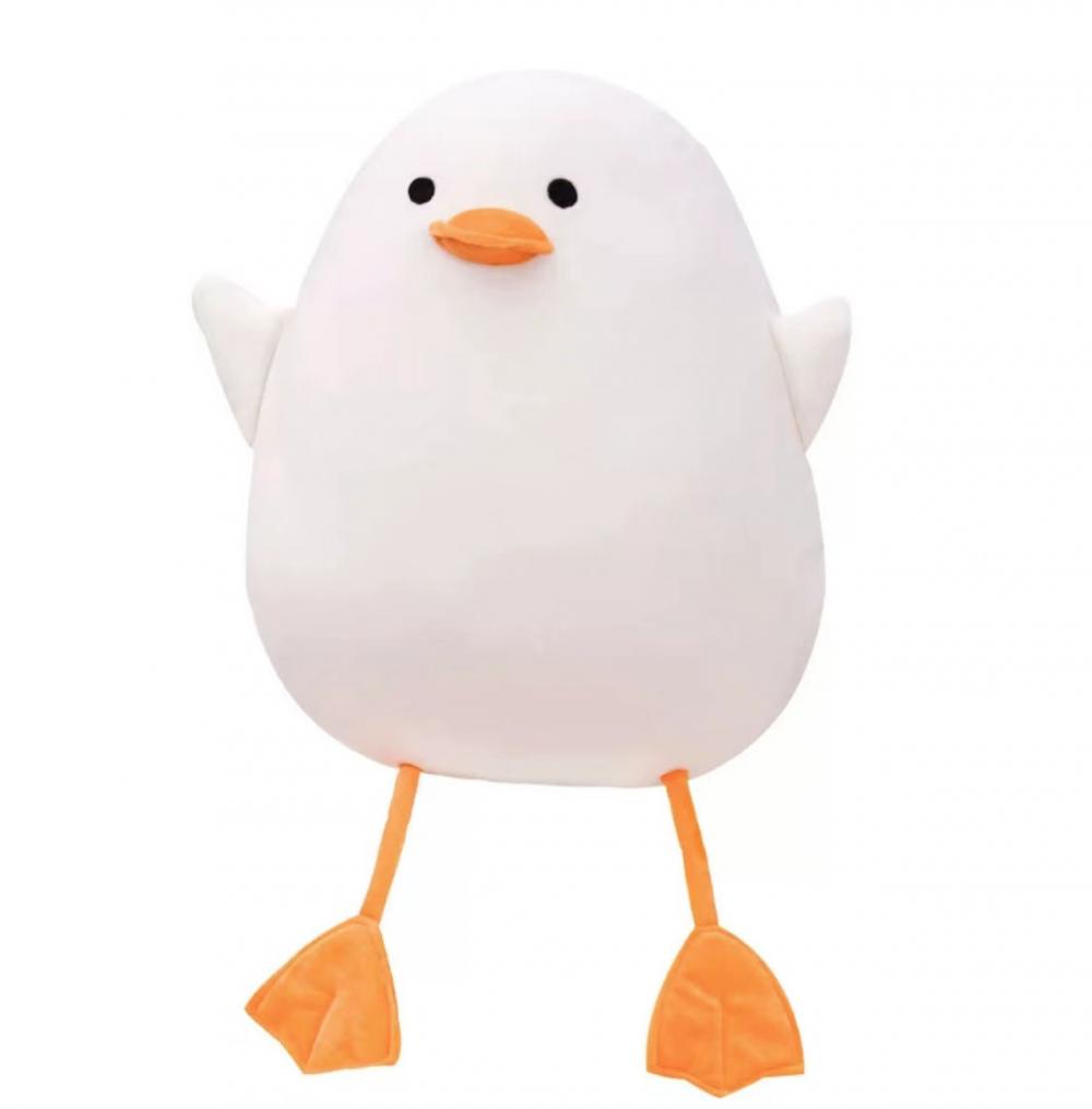 Cute creative big white goose sleeping plush toy