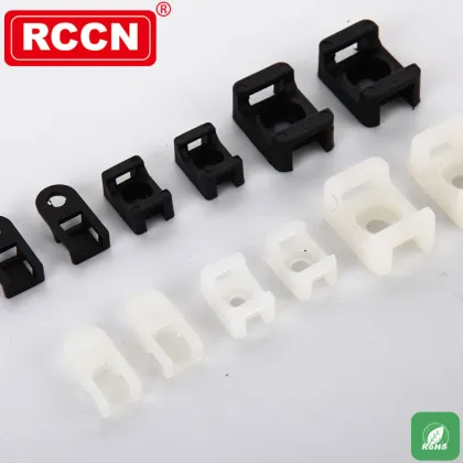 RCCN Black Nylon Cable Clamp HC-102B/3M Saddle Tie Mounts