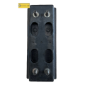 Excavator track plate rubber block