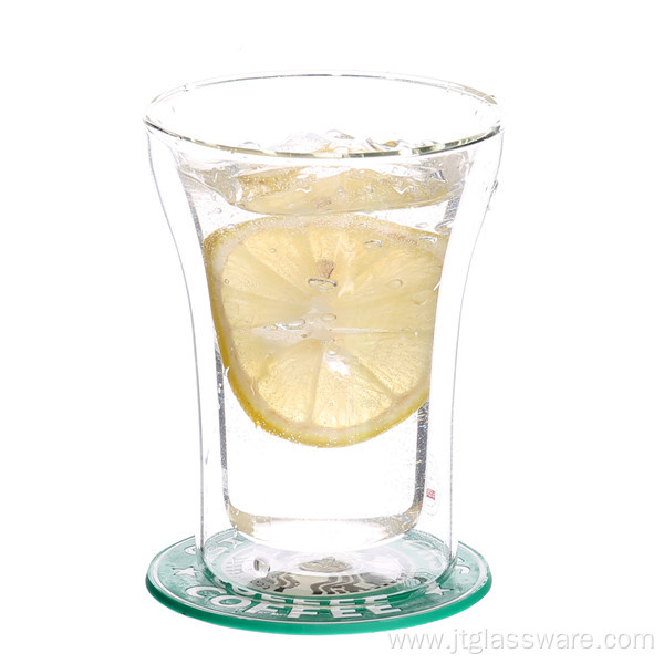 Heat Resistant Borosilicate Double Wall Glass Cup