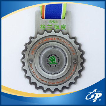 Skoda heros China bicycle racing series antique silver medal