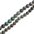 Perles rondes turquoise Afrian 8MM en vrac 16 &quot;