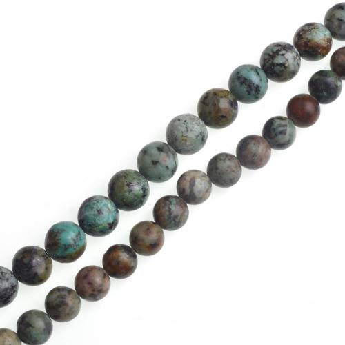 Loose 8MM Afrian Turquoise Round Beads 16"