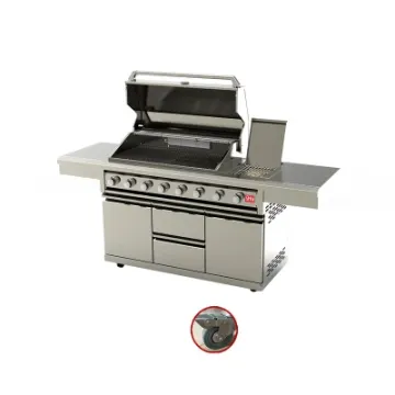New Design Easily Assembled Gas BBQ Grill Cabinet with Wine Cooler
