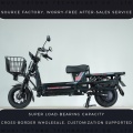 Scooter de carga resistente de plataforma plana de tamaño mediano