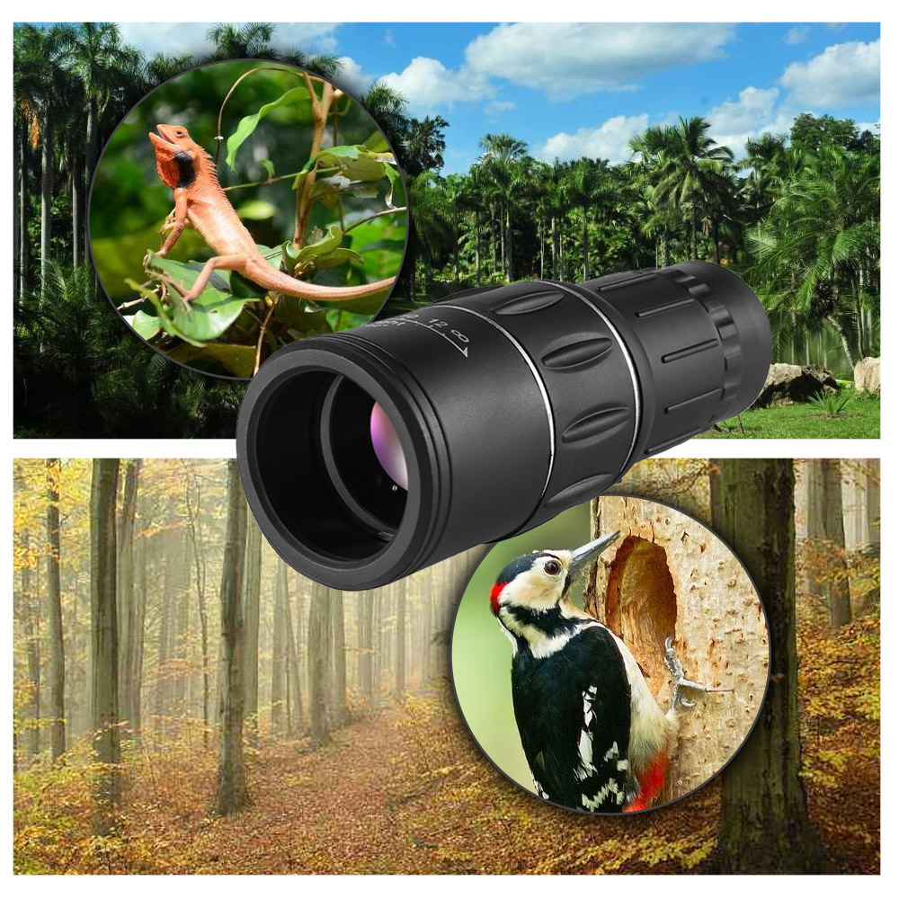 16x52 High Powered Dual Focus Monocular Telescope Outdoor Portable Handheld Ultra Monocular Scope Camping Equipment