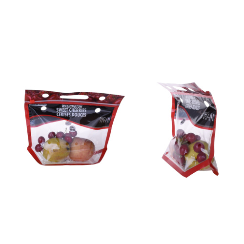 100% Biodegradable Recycle Customized Logo Printing Vegetable Fruit Transparent Packaging