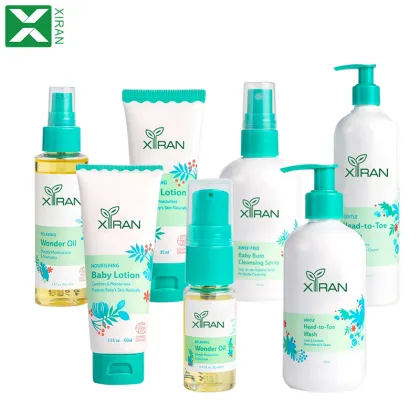 Organic Baby Skin Care Set: Private Label Bathing Products Includes Face Wash and Moisturizing Body Wash