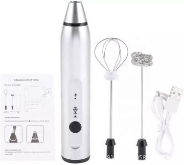 USB Rechargeable Handheld Frother - 3 Speeds Portable Milk Frother Foamer