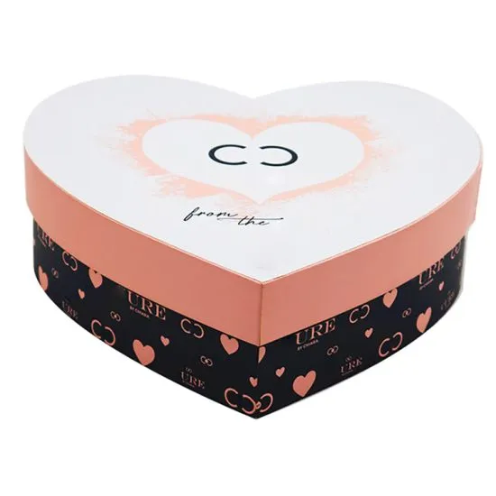 Wholesale Rigid Heart Shape Gift Packaging Paper Box