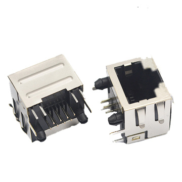 1X1 Poortschild Modulaire Jack met EMI