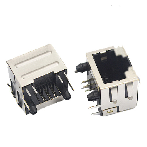 1X1 Port shield Modular Jack dengan EMI