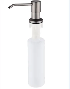 Stainless Steel Handle Plastic Body Bathroom Soap Dispenser: The Perfect Choice for Your Sink