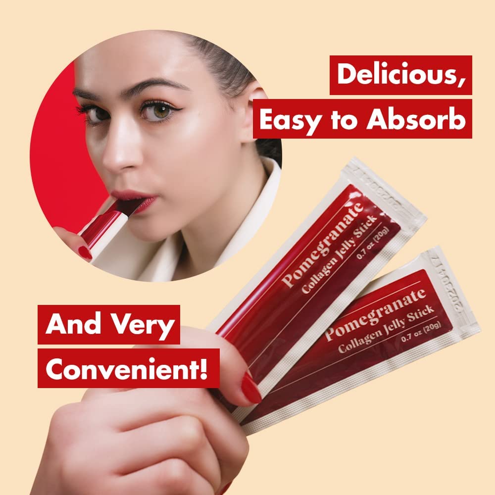 Private Label Collagen Skin Whitening Vegan Antioxidant Supplement Low-Molecular Collagen Beauty Collagen Jelly Fruit Stick