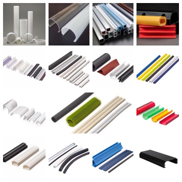 ท่อสี่เหลี่ยม PVC ที่กำหนดเองและท่อพลาสติกในวัสดุต่าง ๆ (PVC, PP, ABS, PE, PC)