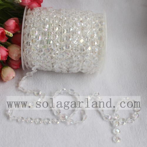 99 pieds de perles à bulles transparentes rouleau guirlande décor de fête de mariage