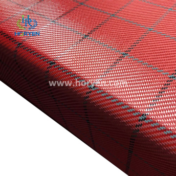 Plain twill 3k carbon fiber aramid hybrid fabric