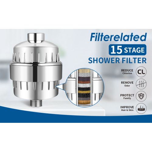 Filterelated 15 Stage Shower Filter for Hard Water