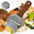 Kitchen Tool Wooden Handle Cutter Cheese Butter Chocolate Cooking Slicer Stainless Steel Truffles Grater Multifunction