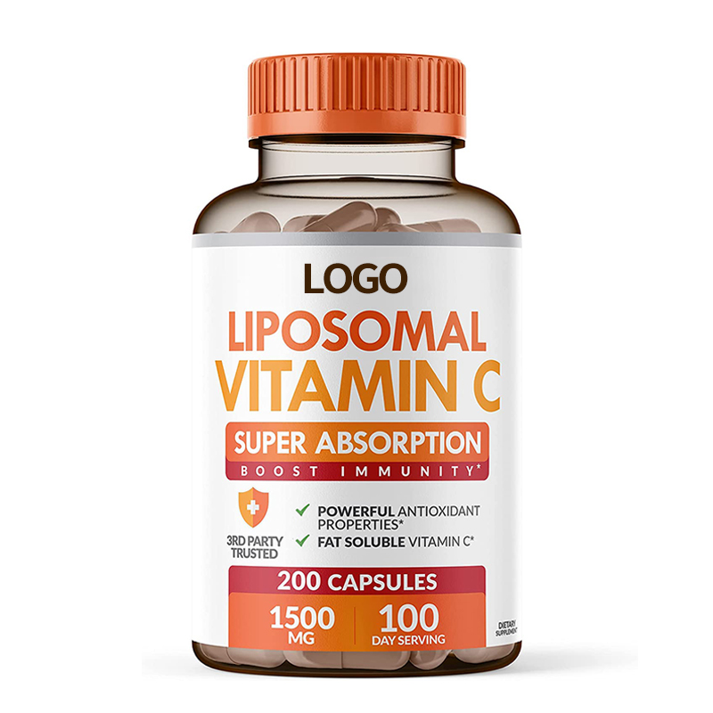 Cápsulas de vitamina C liposomal de soporte inmune