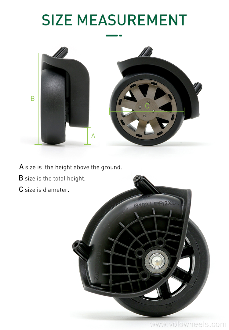 side wheel for soft luggage tool box