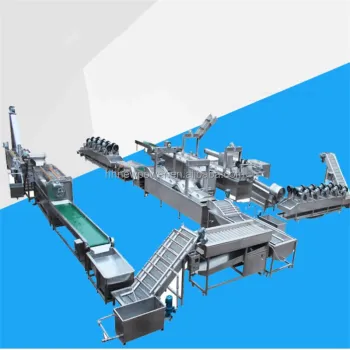 Whole Frozen French Fries Production Line: From Washing to Packing - Potato Chips on Sale