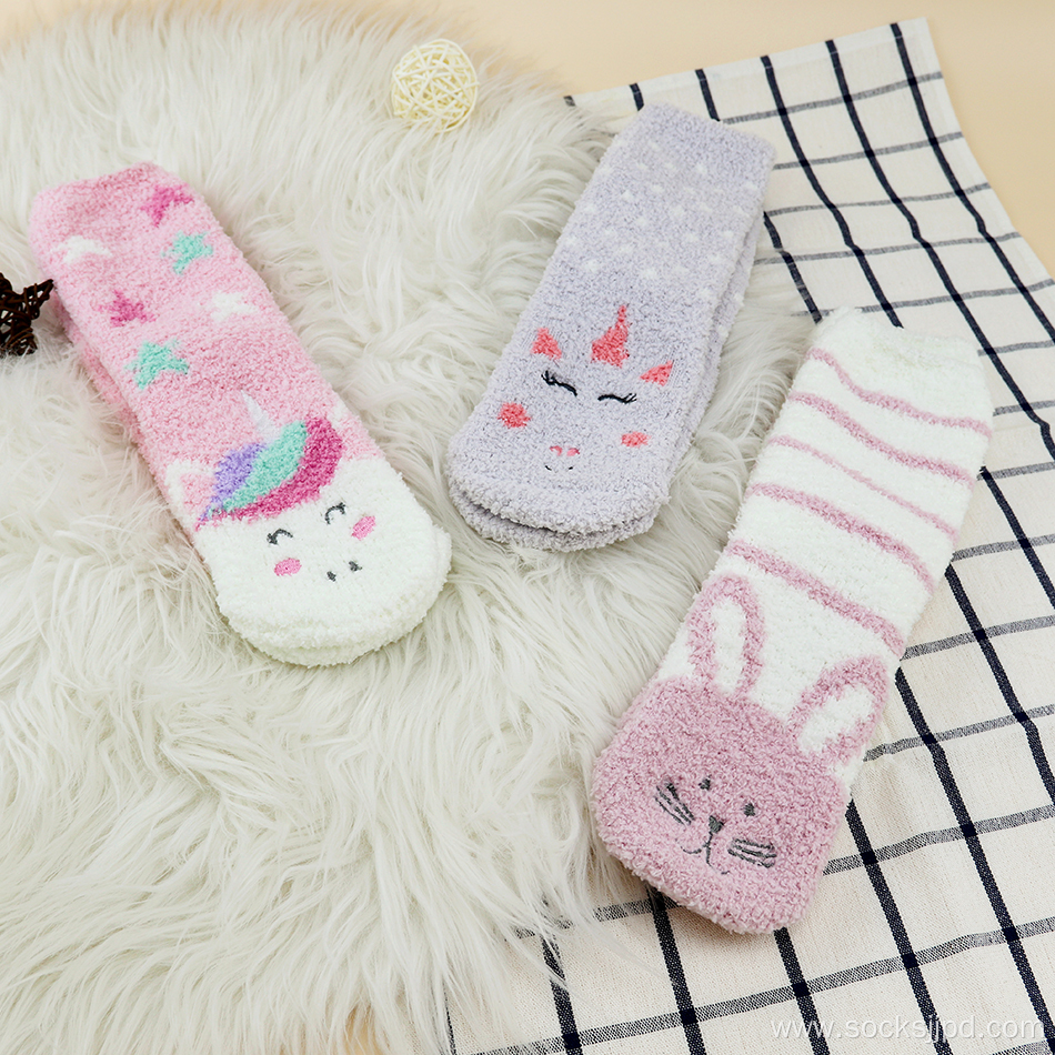 2022 Hot sale cute microfiber kids socks