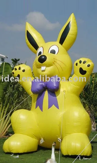 Inflatable mascot rabbit