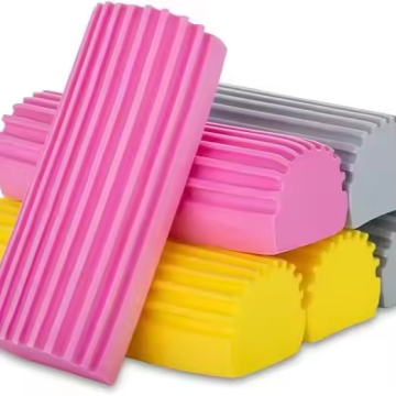 Multi-Color Reusable Damp Dusting Sponges - 4 Pack Household Cleaning