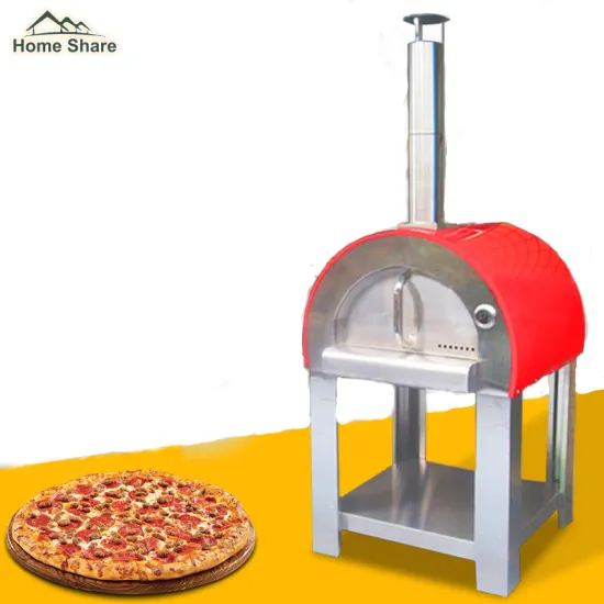 Stainless Steel and Heat Resistant Insulation Cotton Fruit Wood Pizza Oven BBQ Wood Pizza Oven