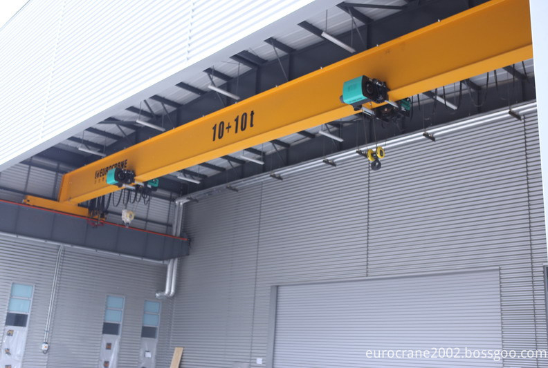 remote control nirkabel overhead crane 20t