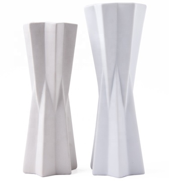 2023 Nouveau vase de fleurs en céramique blanc crème pour décoration intérieure