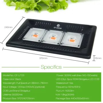 300W LED Grow Light Plant Growing Bulb for greenhouse hydroponic Indoor Plants