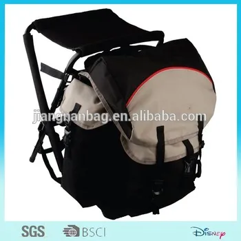 outdoors folding fishing backpack with chair