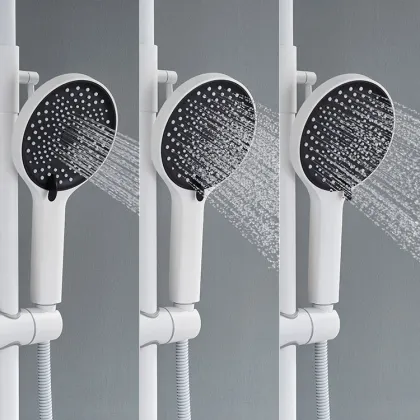 Bath & Shower Faucets with Shower Steamer and Body Fizzy Sets in Brass