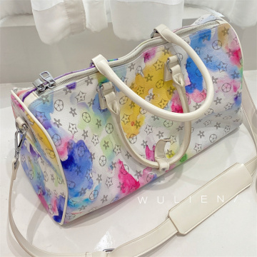 Large Capacity Colorful Tie-dye Travel Duffle Bag