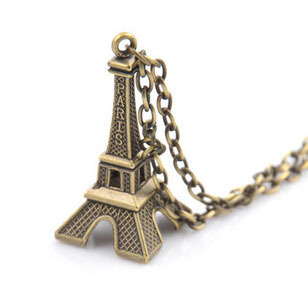 fashion necklace--iron tower in pairs