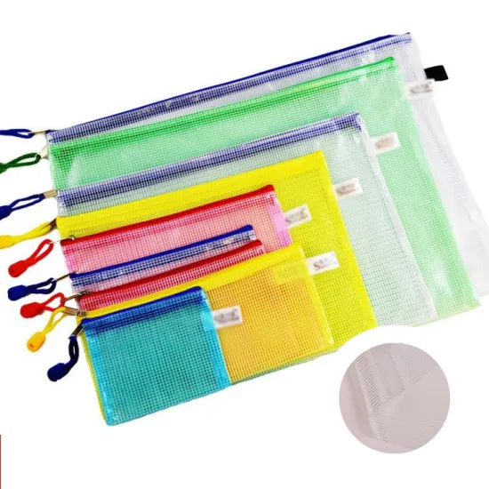 300D 9x9 210GSM Clear Transparent PVC Mesh Tarpaulin Fabric for Stationery Bag: High-Quality Material for Durable and Waterproof Bags