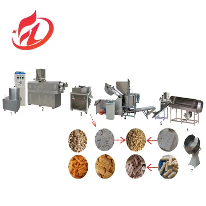 Frying Corn Snacks Production Line: Doritos Chips and Pellet Making Machine