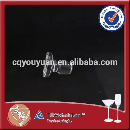 Natural Clear Glass Wine Stopper For Sale