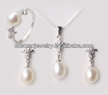 hot sale lead and nickel free safe sterling fashion jewelry set