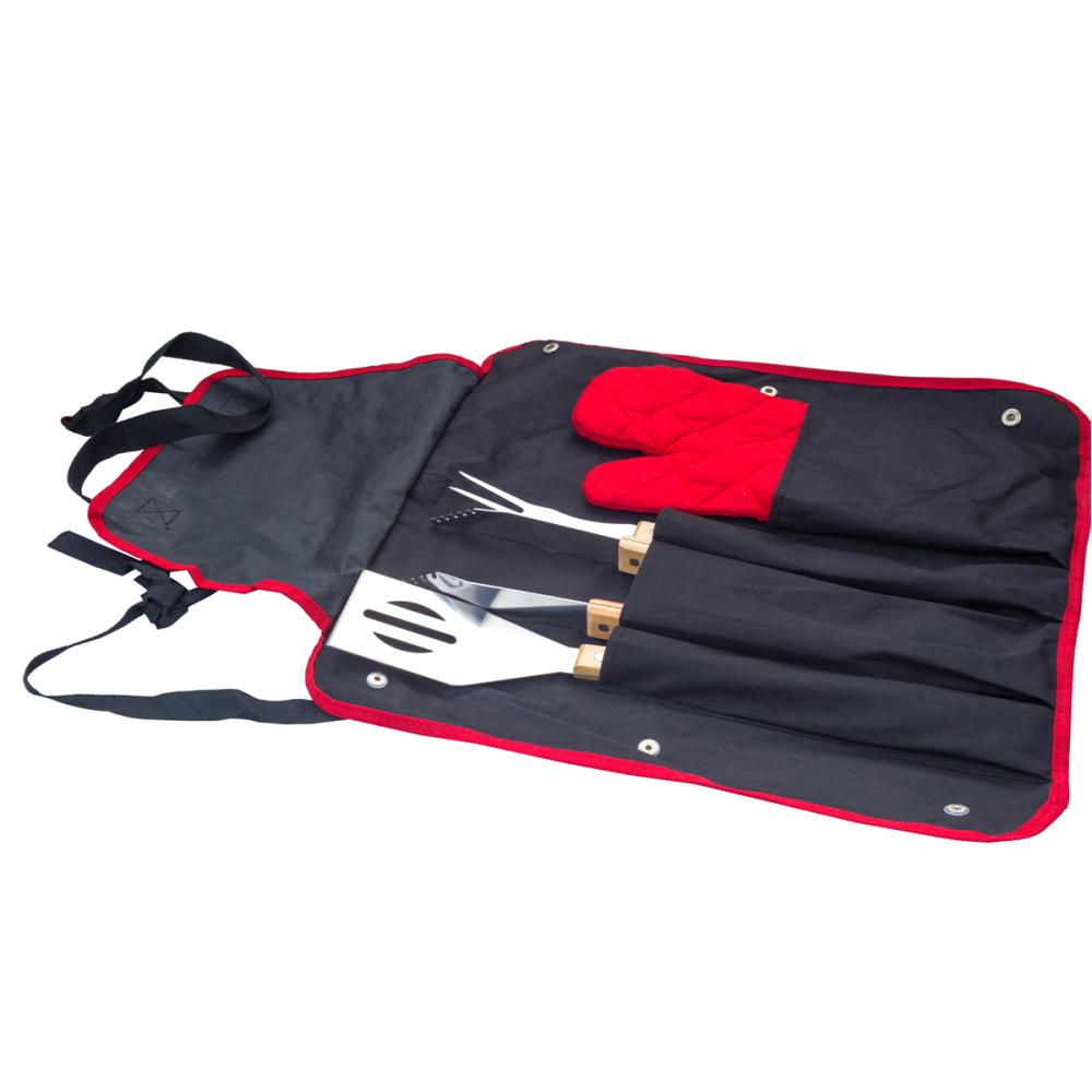 Komplettes Grillzubehör-Set mit kostenloser tragbarer Tasche