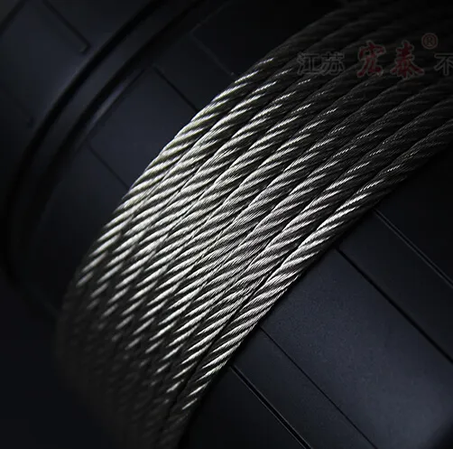 316 wire rope 6x19IWRC stainless steel cable
