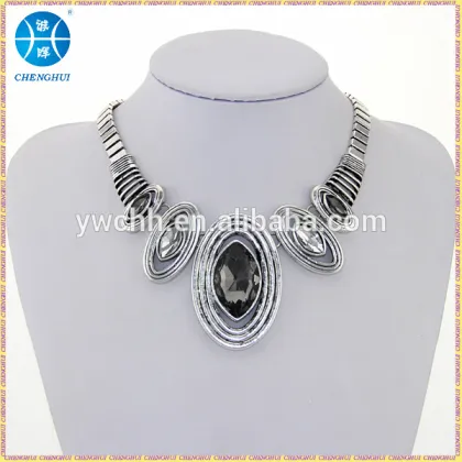 New crystal statement necklace fashion necklace