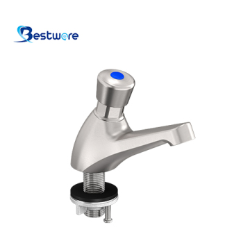 Stainless Steel Deck Mount Metering Faucet